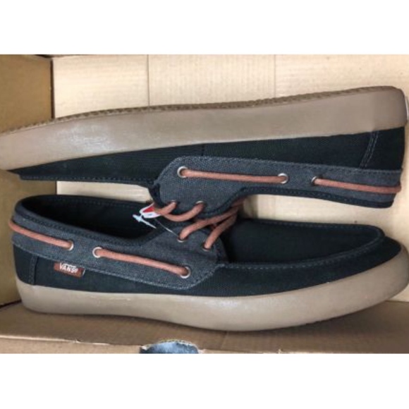 Vans Chauffeur Black Boat Skate Shoes Vans Chauffeur Black Boat Skate Shoes